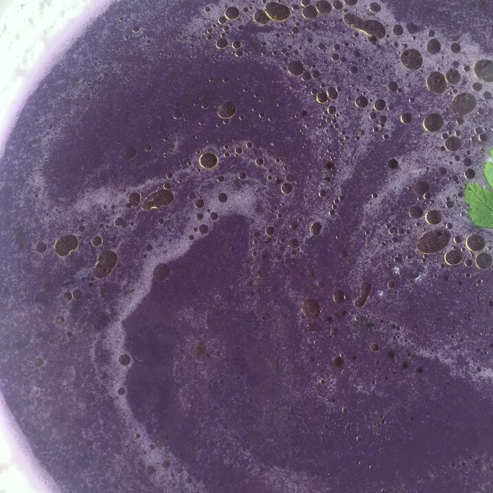 紫キャベツとひよこ豆のスープ